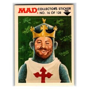 MAD Collector's Sticker No.16 1983 Fleer #16 of 128